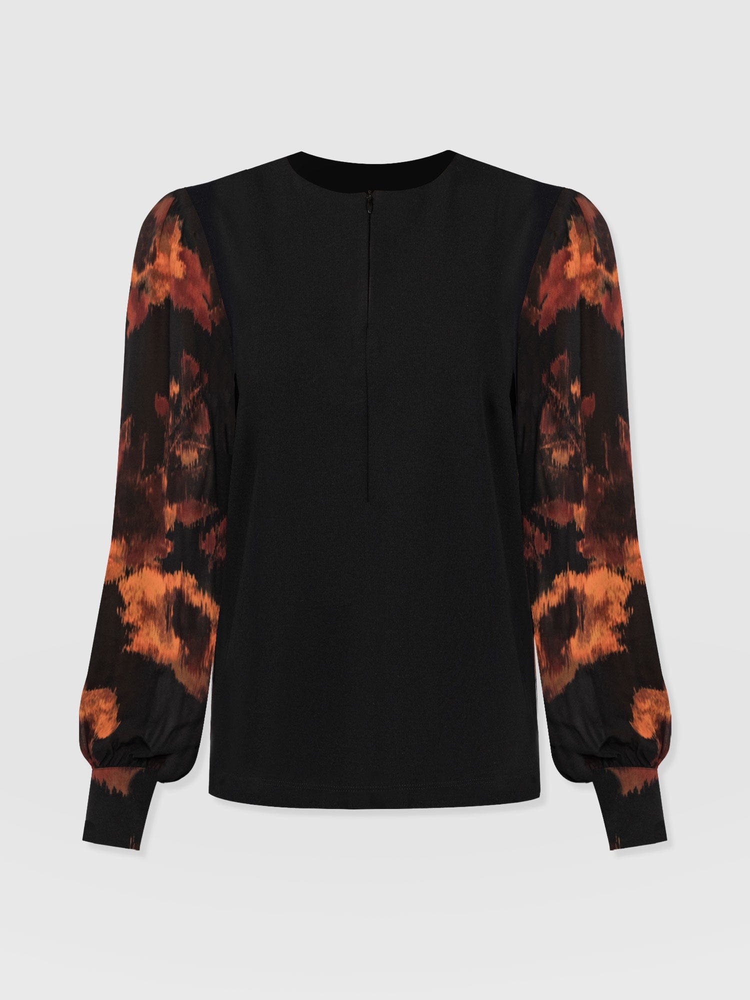 Esme Zip Up Top - Autumn Floral - Women's T-shirts | Saint + Sofia® USA